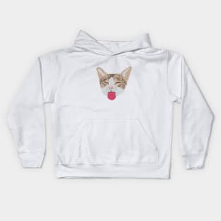 Cute kitten meowing Kids Hoodie